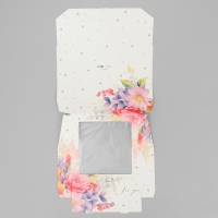 Кондитерская упаковка, коробка с ламинацией &laquo;Цветы&raquo;, 20 х 20 х 4 см