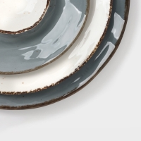 Тарелка Magistro "Alpine Frost" 23см 23,4х23,1х3 цвет синий