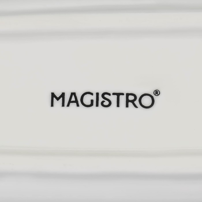 Блюдо фарфоровое Magistro &laquo;Рыбка&raquo;, 35&times;7,5&times;2,5 см, цвет белый