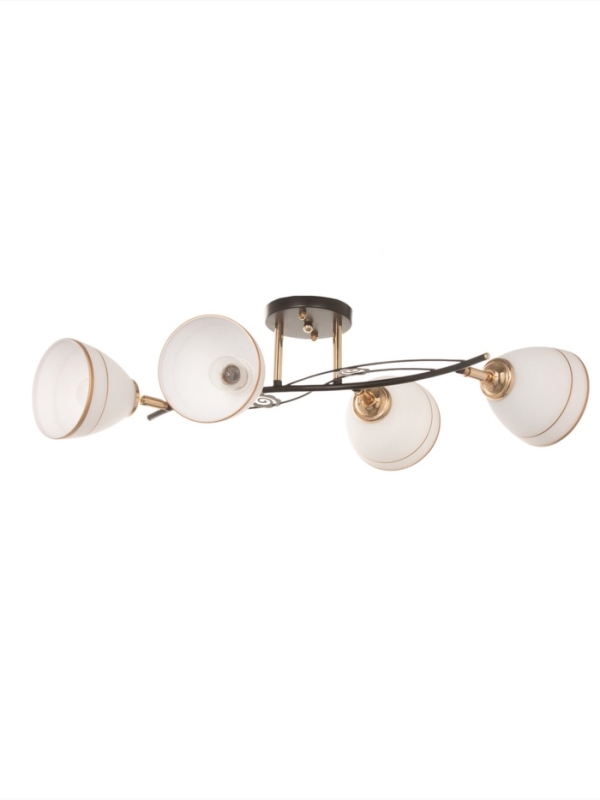 Люстра "Кира" 4х40Вт Е27 черный/золото