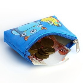 Кошелёк детский на молнии &laquo;Монстр голубой&raquo;, 11 х 8,5 см