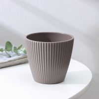 Кашпо для цветов &laquo;Рифф&raquo;, пластик, 450 мл, цвет МИКС