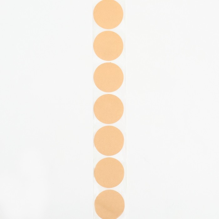 Наклейки крафт,300 шт в рулоне, 3,8 х 3,8 см