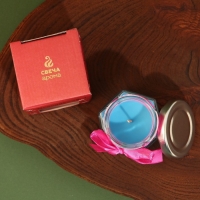 Новогодняя свеча в банке &laquo;Зима - волшебное время&raquo;, аромат еловые ветки, 5,5 х 5 х 5,5 см.