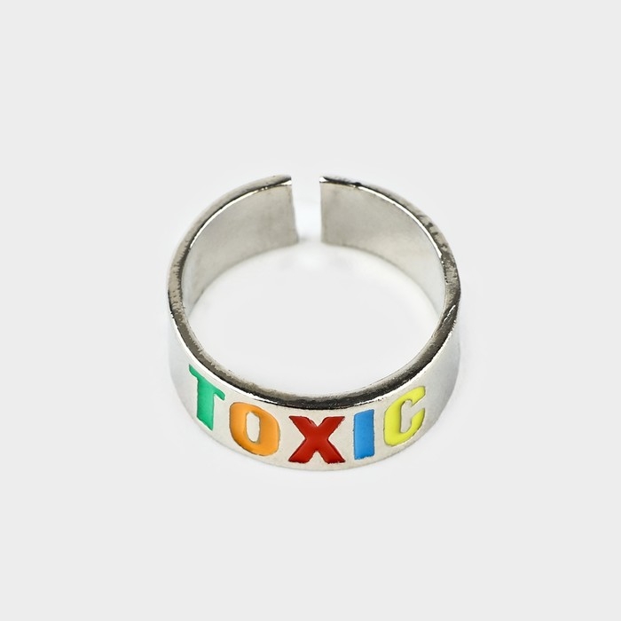 Кольцо металлическое &laquo;TOXIC&raquo;, 1.7 cм
