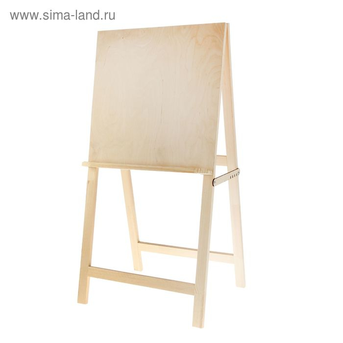 Мольберт тип &laquo;Хлопушка&raquo;, 100 х 50 х 55 см, планшет 50 х 50 см, малый, неокрашенное дерево, Calligrata