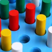 Мозаика деревянная &laquo;Весёлые столбики&raquo; 25 элементов