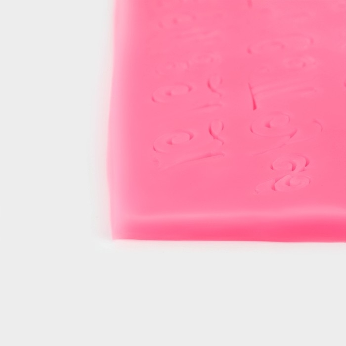 Молд &laquo;Алфавит русский. Пропись&raquo;, силикон, 23,5&times;10 см, цвет розовый