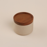 Банка для хранения сыпучих продуктов SL Home &laquo;Стун форест&raquo;, 220 мл, 8,7&times;5,7 см, керамическая, цвет белый