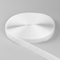 Липучка, 30 мм &times; 25 &plusmn; 1 м, цвет белый