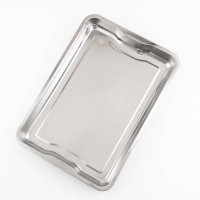 Поднос из нержавеющей стали, 49&times;34&times;4,5 см, 430 сталь