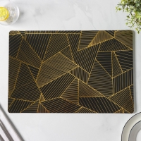 Набор салфеток сервировочных Magistro, 4 шт, 45&times;30 см, цвет чёрный