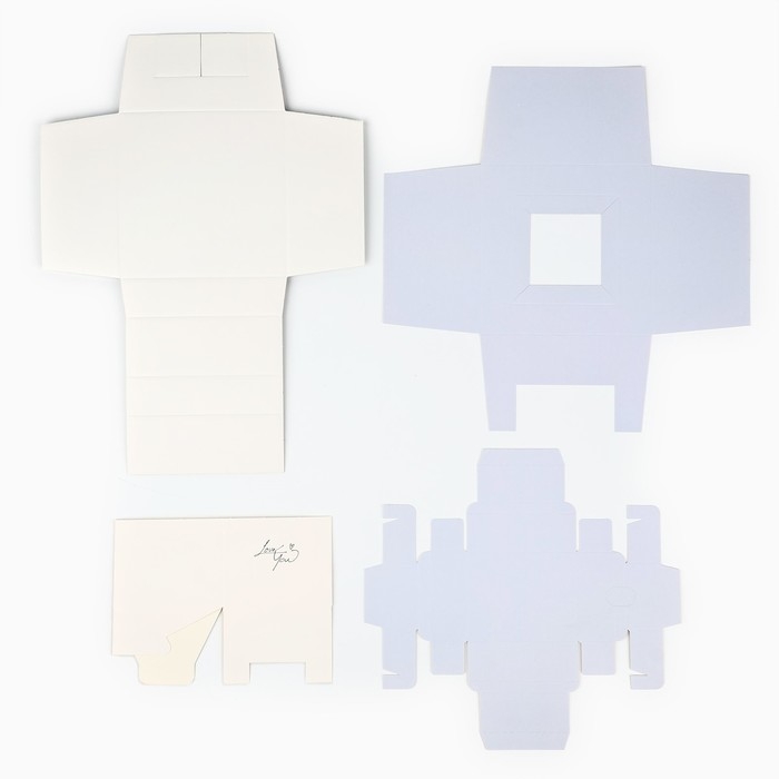 Коробка подарочная для цветов с вазой из МГК складная, упаковка, &laquo;Love&raquo;, 16 х 23 х 16 см