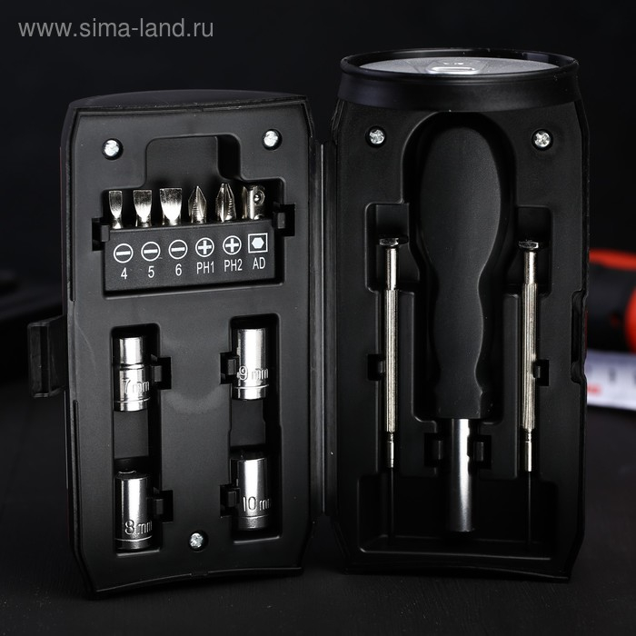 Набор инструментов в банке &laquo;Будь всегда первым&raquo;, 13 предметов