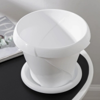 Горшок с поддоном &laquo;Флориана&raquo;, 2,8 л, цвет белый