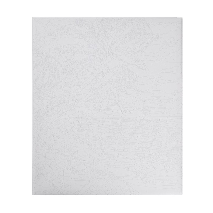 Картина по номерам на холсте с подрамником &laquo;Закат на море&raquo;, 40 х 50 см