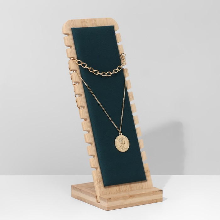 Подставка под цепочки, на 12 мест, 10&times;10&times;26, цвет морской