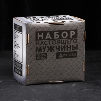 Набор &laquo;Папа не бухает!&raquo;, стакан стеклянный 250 мл, камни для виски, щипцы