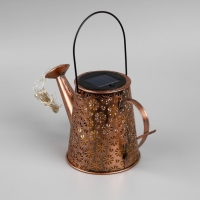 Садовый светильник на солнечной батарее &laquo;Лейка&raquo;, 27 &times; 17 &times; 11 см, 55 LED, свечение тёплое белое