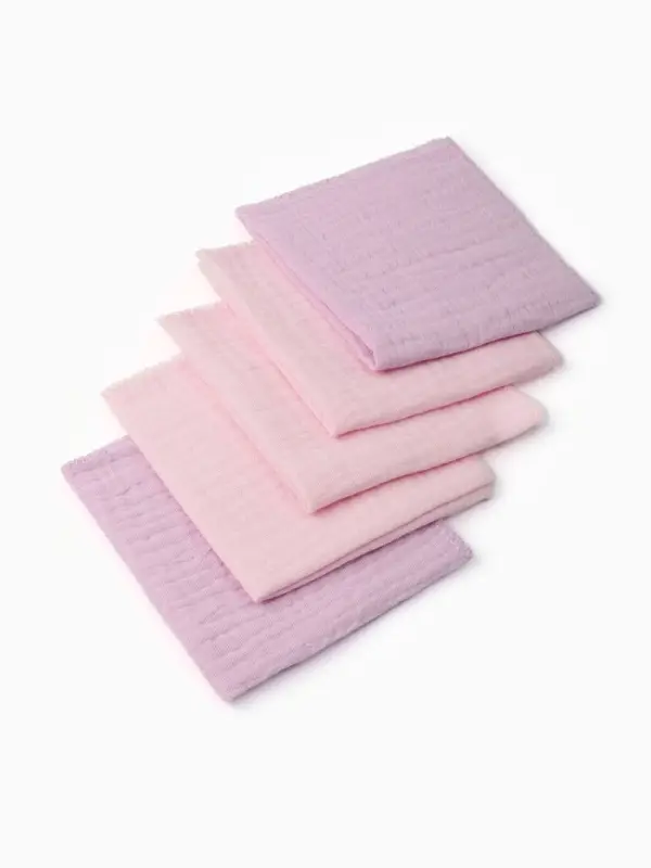 Набор платочков Крошка Я Cupcake 20*20 см-5 шт, муслин, 100 % хлопок