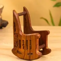 Подставка под горячее "Кресло" (набор 6 шт), 14х10х6,5 см, дерево шишам