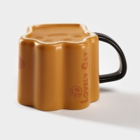 Кружка керамическая &laquo;Лапа тигра&raquo;, 350 мл, цвет оранжевый