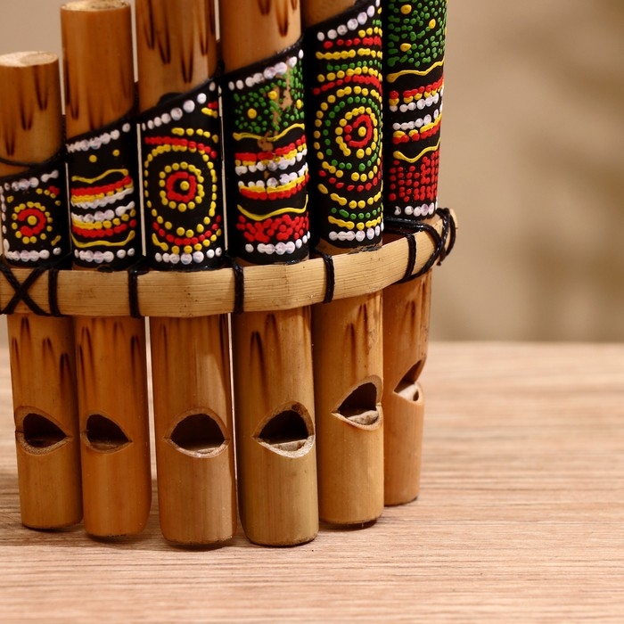 Сувенирный музыкальный инструмент "Флейта Пана" 1,5х15х8,5 см МИКС