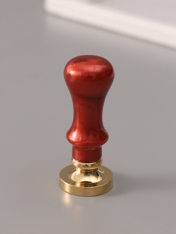 Печать для сургуча с пластиковой ручкой "Венок с буквой U" 2,5х2,5х6,3 см