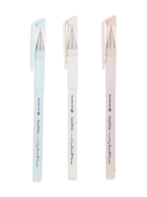 Ручка шариковая BrunoVisconti EasyWrite. Milky, 0.5 мм, стержень синий, МИКС