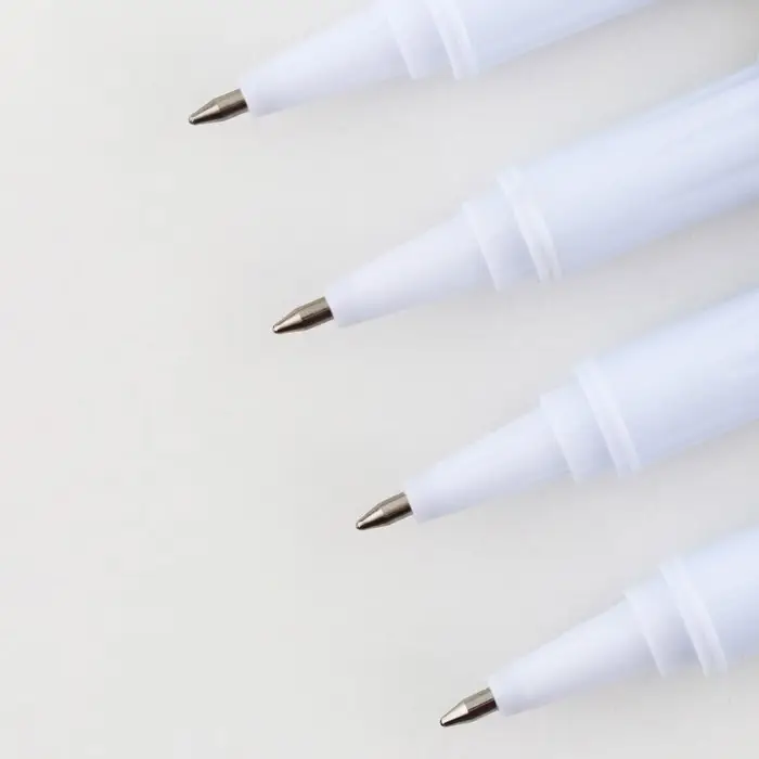 Ручка шариковая, синяя паста, 0.7 мм, с колпачком, пластик &laquo;Пионы&raquo;