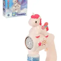 Генератор мыльных пузырей "Единорожка", световые эффекты, работает от батареек