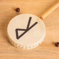 Сувенирный музыкальный инструмент Клон Тонг "Райдо" 30 см, МИКС