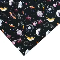 Бумага упаковочная глянцева &laquo;Космос: Вперёд&raquo;, 100 х 70 см