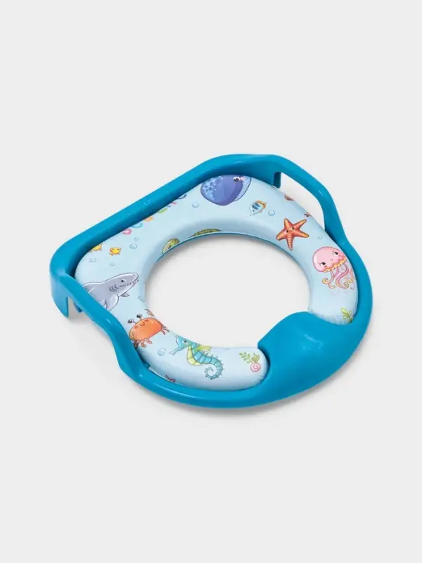 Сиденье для унитаза детское с ручками "Морская жизнь"