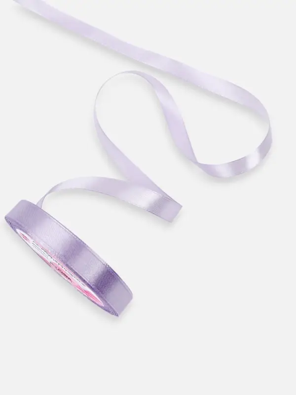 Лента атласная, 12 мм, 23&plusmn;1 м, светло-сиреневая №290