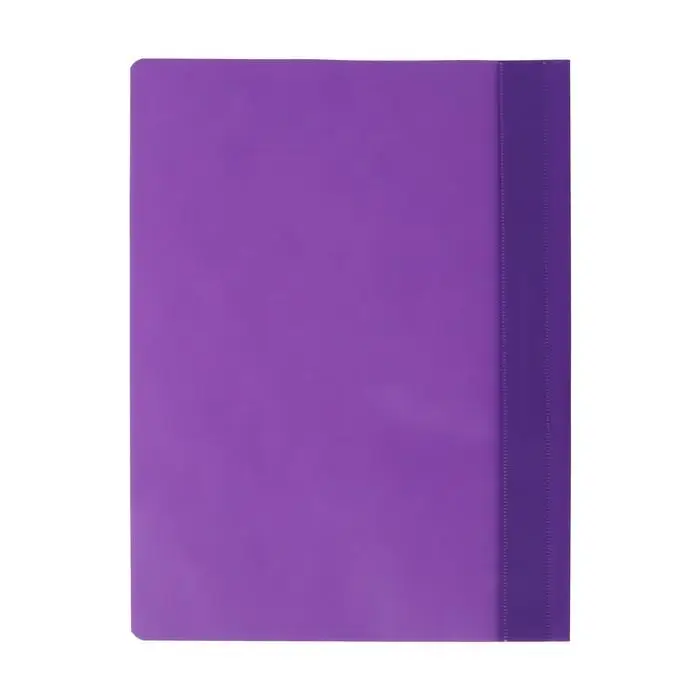 Папка-скоросшиватель Calligrata, А4, 120 мкм, фиолетовая, прозрачный верх
