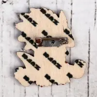 Деревянный значок &laquo;Трицератопс&raquo;