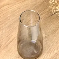 Ваза стекло настольная "Кэнди" 22х9х6,5 см, серый