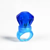 Световой аксессуар &laquo;Кольцо синее&raquo;, 3&times;2.2 см, батарейки AG13&times;3 (в комплекте), свечение RGB