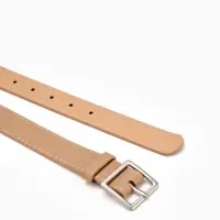 Ремень жен 05-01-02-01, Июнь2508, 3*0,3*110 см, без винта, пряж мат металл, 1 прокол, беж