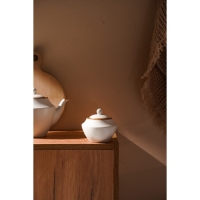 Сахарница фарфоровая SL Home &laquo;Волна в камне&raquo;, 300 мл, 9,5&times;10,5 см, цвет белый