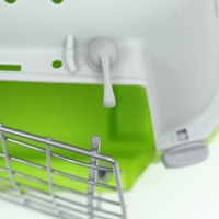 Переноска для животных пластиковая 47 х 30 х 35 см, вес до 9 кг, зелёная