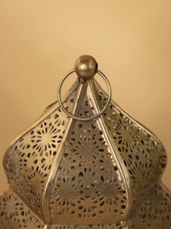 Подсвечник фонарь "Алладин" железо 10х10х16 см