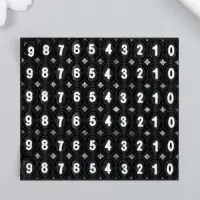 Брелок пластик "Номерной знак" чёрный 7х4 см