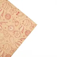 Набор упаковочной бумаги &laquo;Новогодняя&raquo;, 4 листа, 70 &times; 100 см