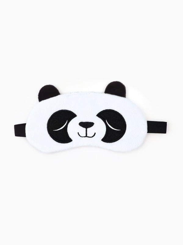 Маска для сна фигурная &laquo;Панда&raquo;, цвет белый