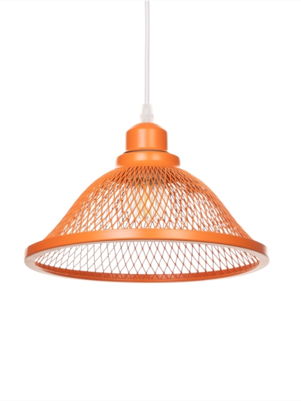 Светильник Robert 1х40Вт Е27 пр-1м неон оранжевый 24х24х14см