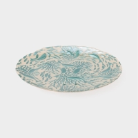 Блюдо для подачи "Дельмар" 33 см, цвет бирюзовый