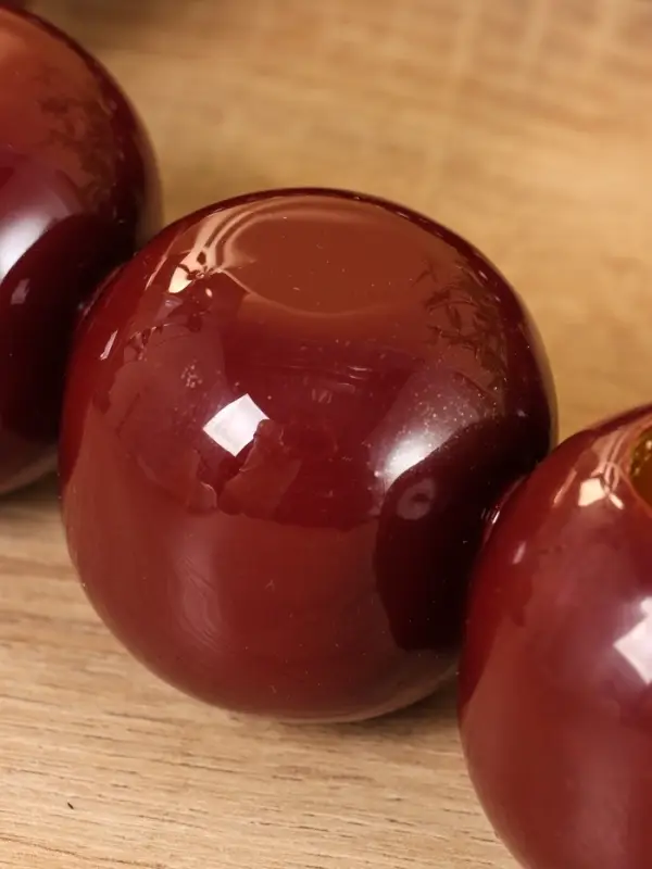 Подсвечник на 4 свечи &laquo;Бусы&raquo;, с 12 сферами, 20.5&times;20.5&times;5.5 см, сливовый