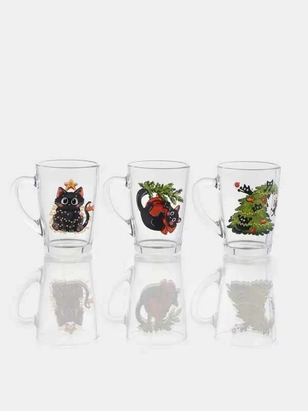 Кружка "Каппучино" "Озорные котики" 300 мл